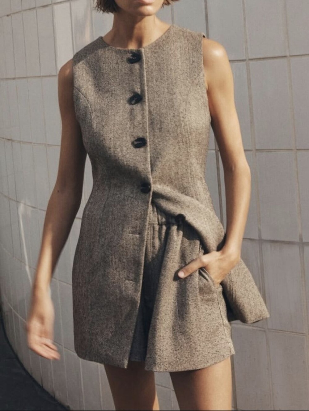 Dissh Tweed Vest